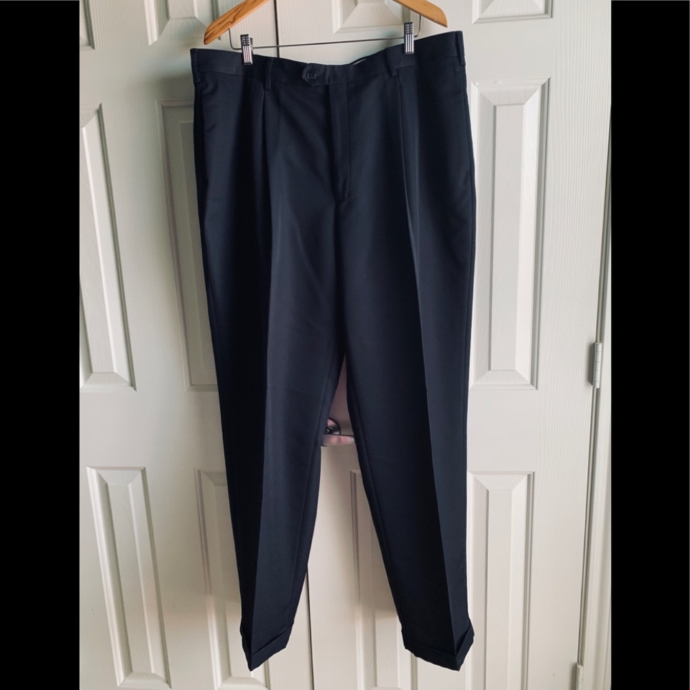 COPY - Roundtree & Yorke BlackPleated Pants 40x34